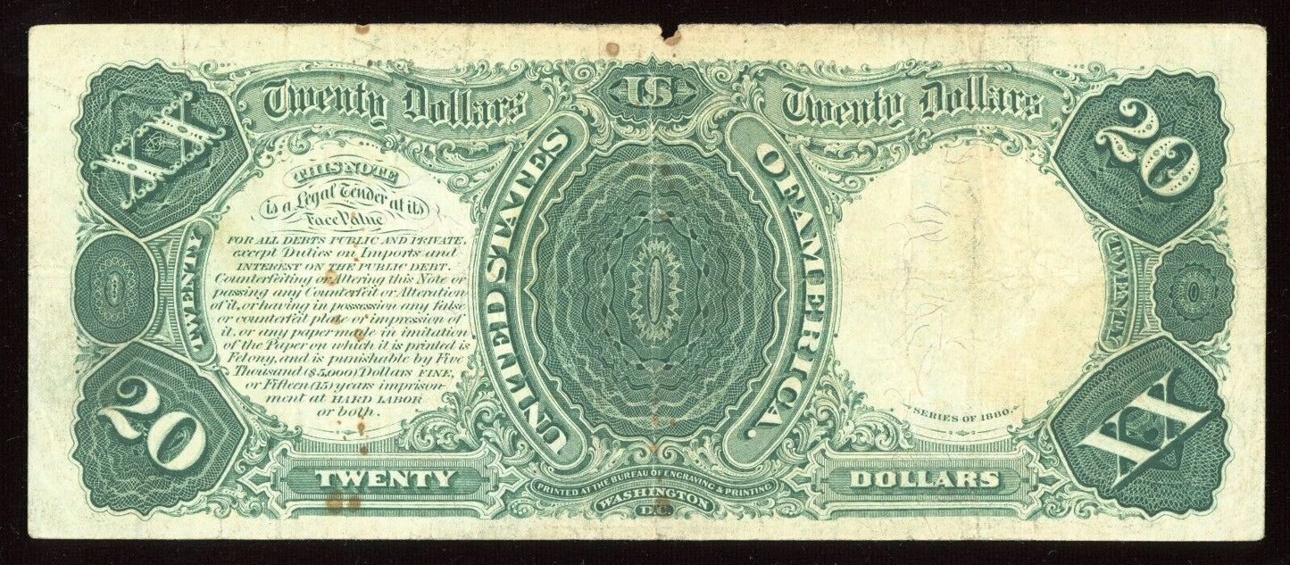 1880 $20 Legal Tender "HAMILTON" Note Fr 147
