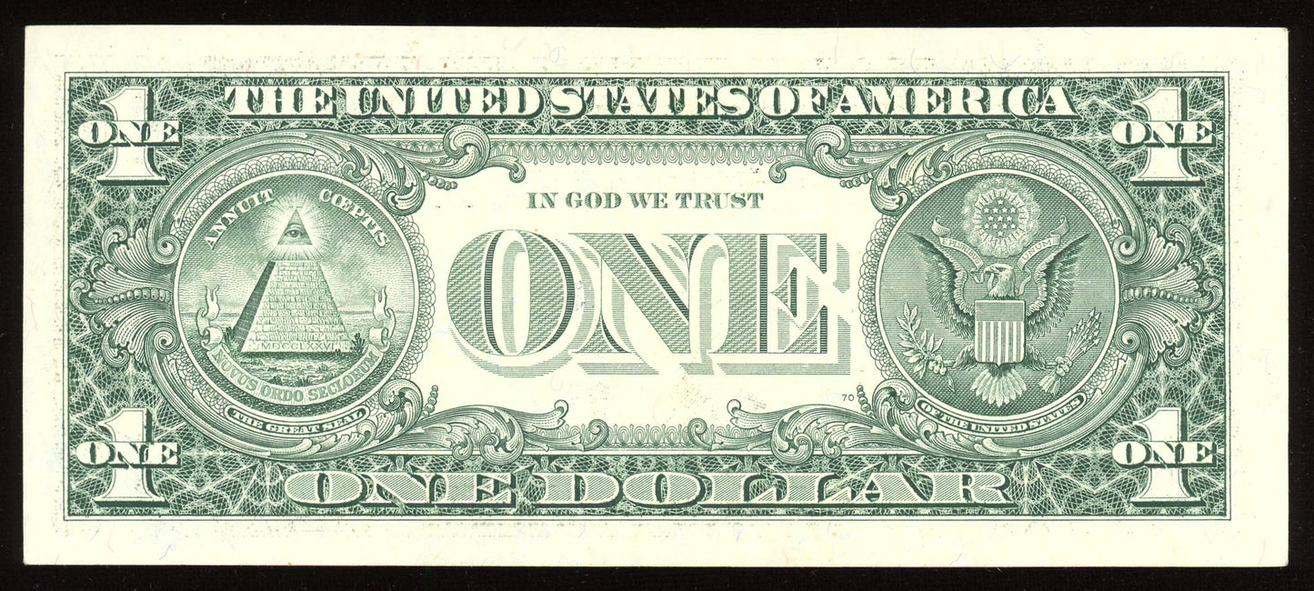 Beautiful AU Fancy Low Serial 1999 $1 Note
