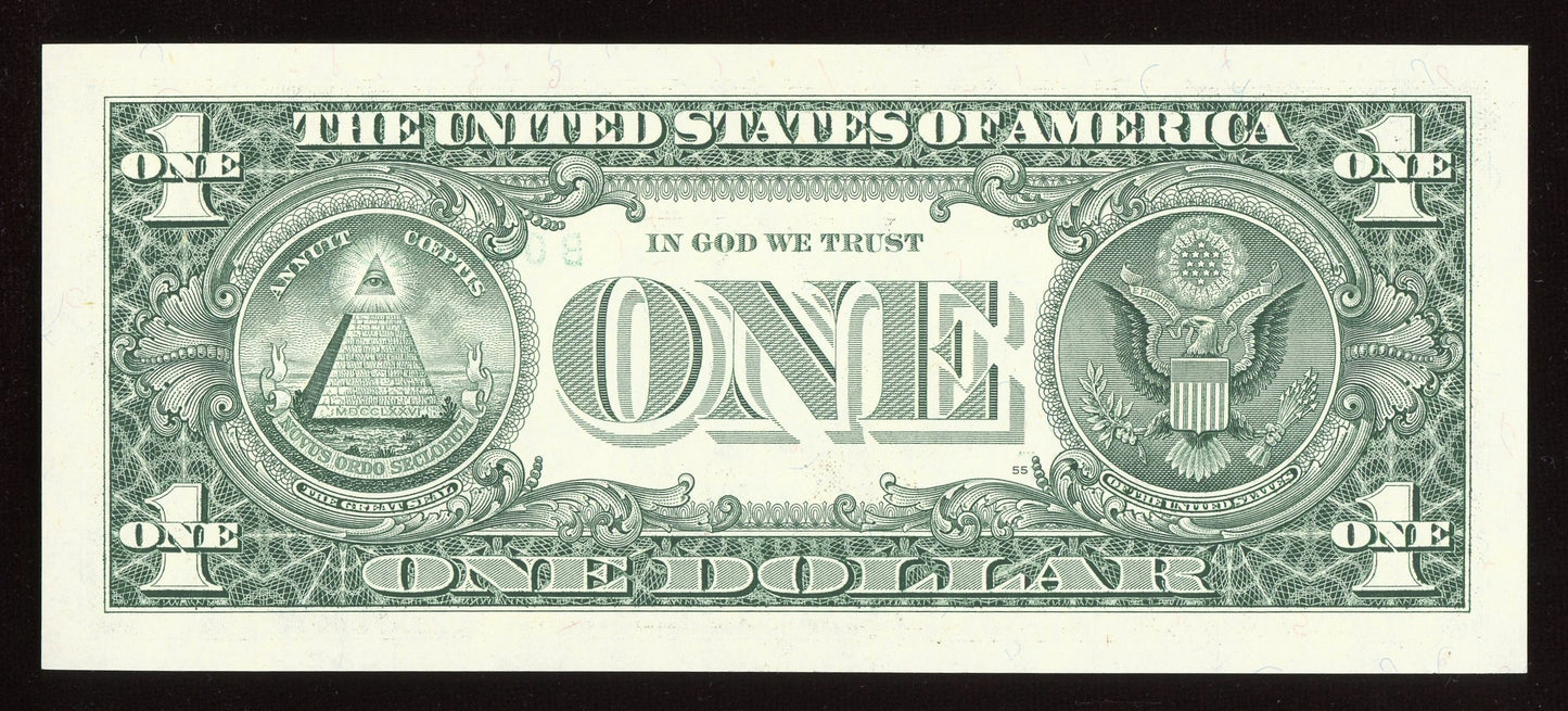Beautiful Crisp Fancy Low Serial 2003 $1 Note