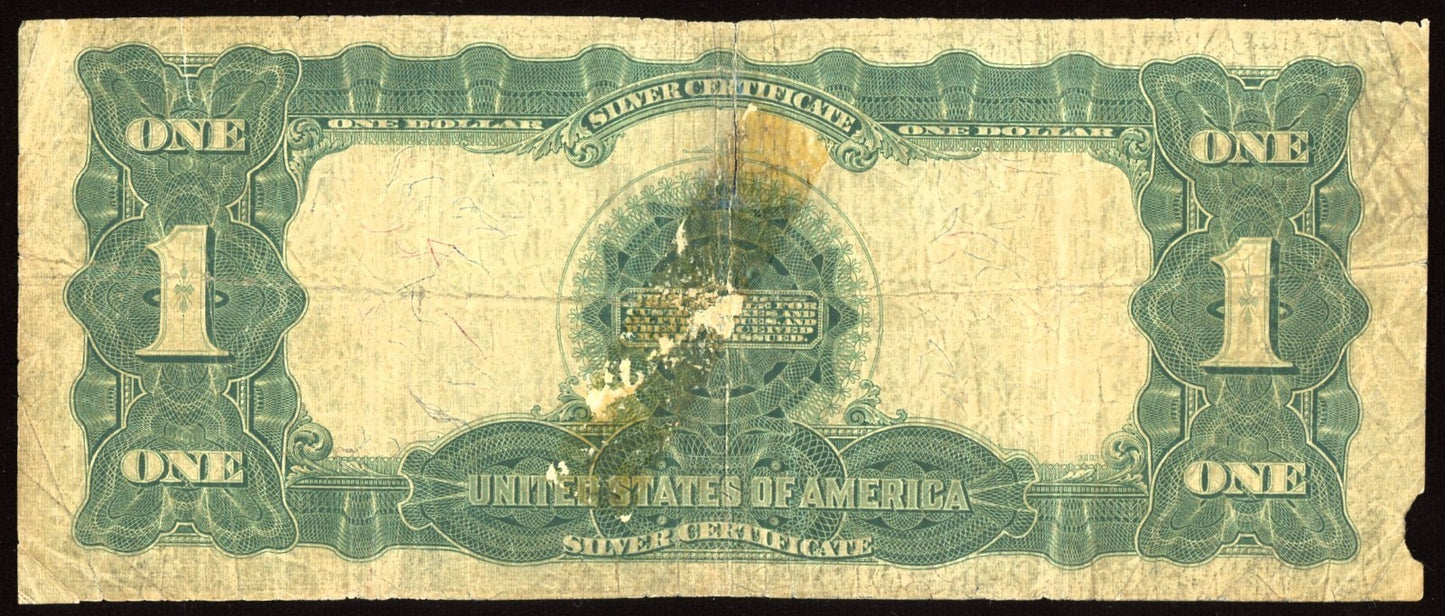 1899 Large Size $1 Silver Certificate Black Eagle FR 236 Speelman/White