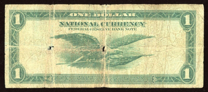 $1 1918 Federal Reserve National Bank Note Large Size Currency