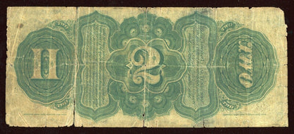 1869 $2 Two Dollar "RAINBOW" Legal Tender Note FR.42