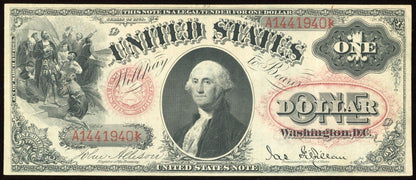 1878 $1 Flaming Seal  Fr 27 in Extra Fine + condition