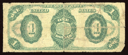 1891 One Dollar Treasury Note $1 Large Size