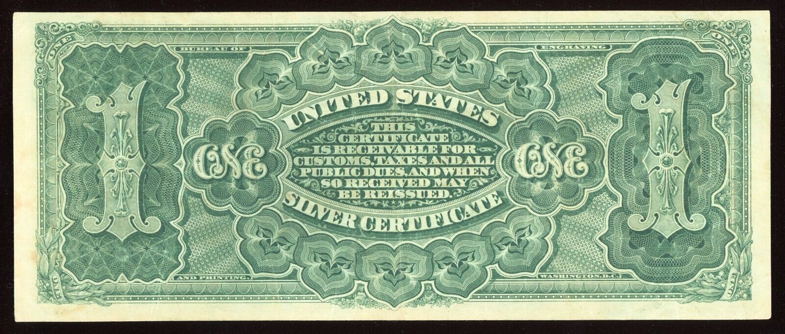 1886 Martha Washington $1 Silver Certificate Large Red Seal FR.218