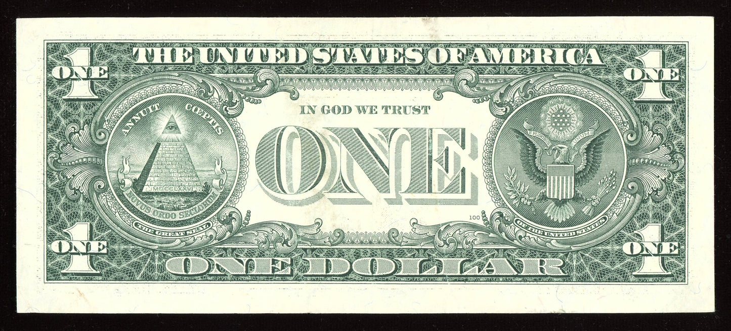 Beautiful AU Fancy Low Serial 2001 $1 Note
