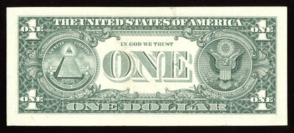 Beautiful AU Fancy Low Serial 2001 $1 Note