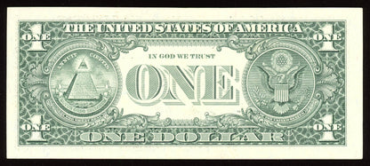 Beautiful AU Fancy Low Serial 1999 $1 Note