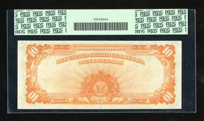 1922 $10 Gold Certificate FR. 1173 Well Centered Strong Color PCGS GEM NEW 65 PPQ
