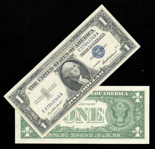$1 Silver Certificate Blue Seal Series 1957 Old US Paper Money (Select your Condition)
