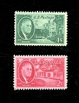 US. Postal Stamp 1945 1 Cent and  2 Cent set, Franklin D. Roosevelt #930 and #931