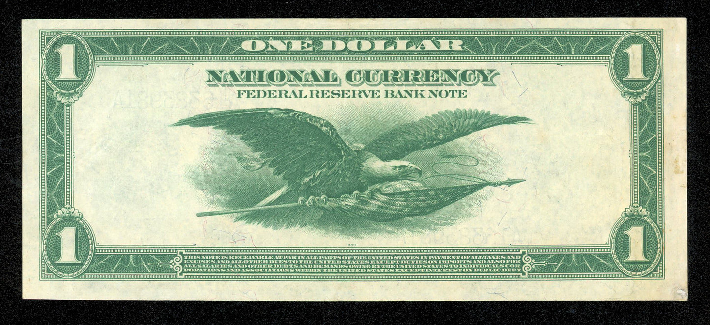 $1 1918 Federal Reserve National Bank Note St. Louis Large Size Currency Fr. 730