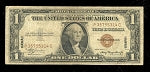 1935 A $1 Silver Certificate Brown Seal Hawaii Emergency Note 1 Dollar Bill