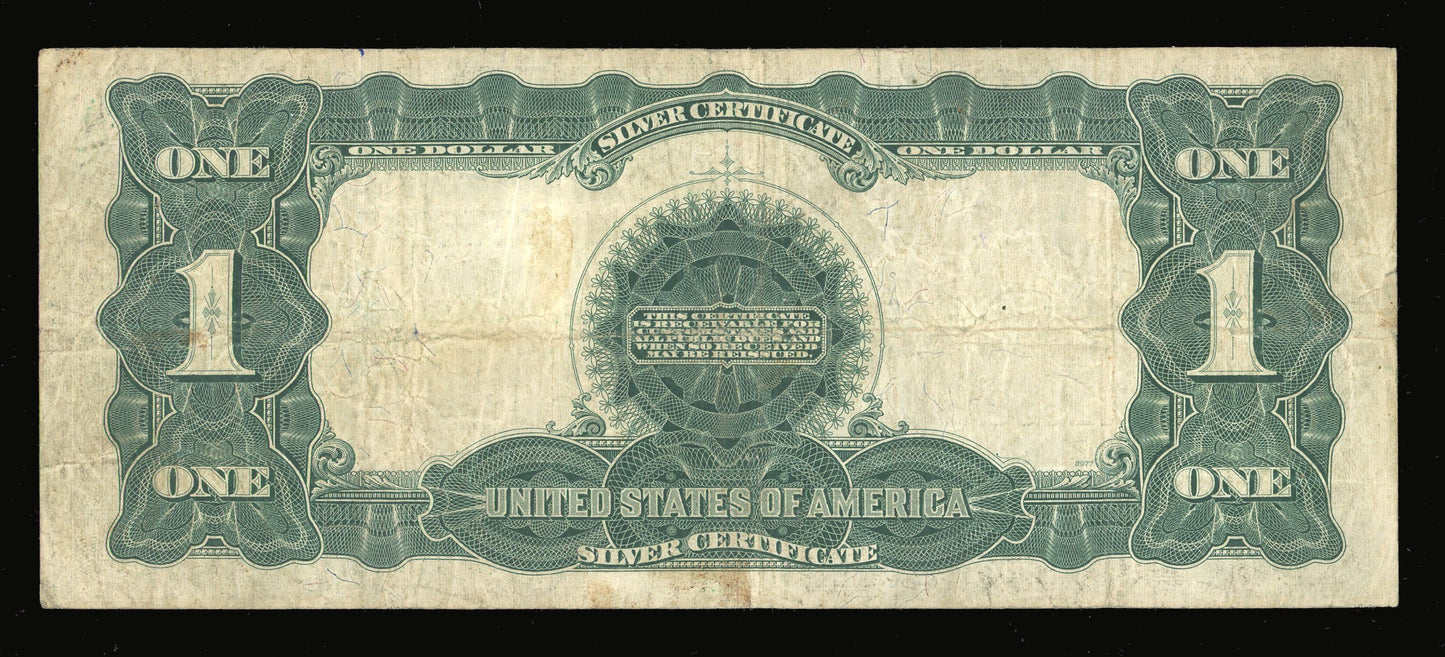 1899 Large Size $1 Silver Certificate Black Eagle FR 236 Speelman/White VF