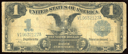 1899 Large Size $1 Silver Certificate Black Eagle FR 236 Speelman/White