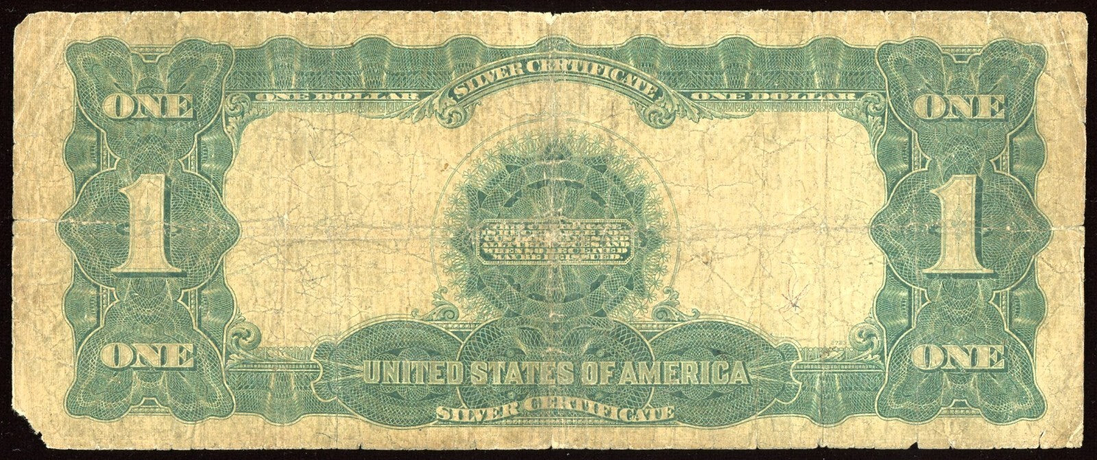 1899 Large Size $1 Silver Certificate Black Eagle FR 236 Speelman/White