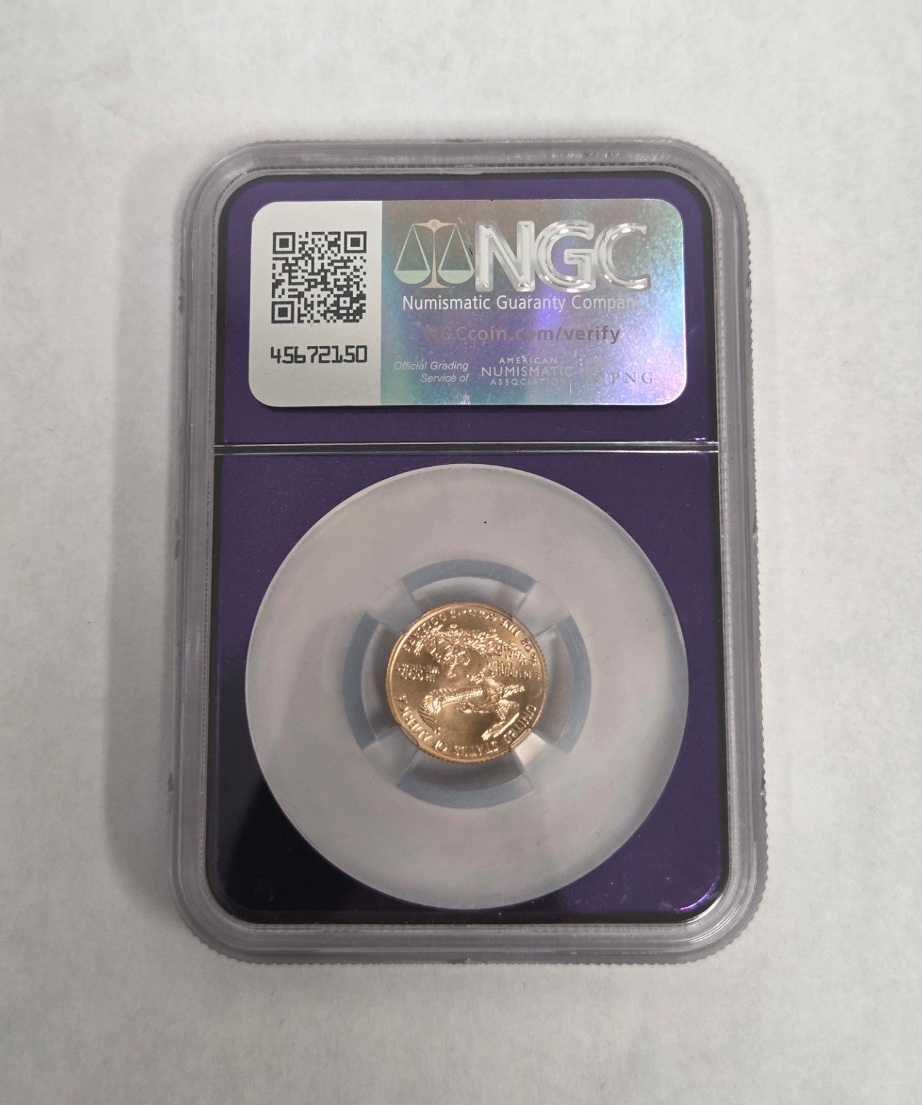 1995 American Gold Eagle 1/10 oz $5 NGC MS70 Trader Bea