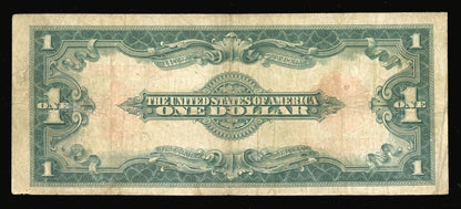1923 Red Seal $1 Dollar United States Note Horseblanket Note FR.40 Fine