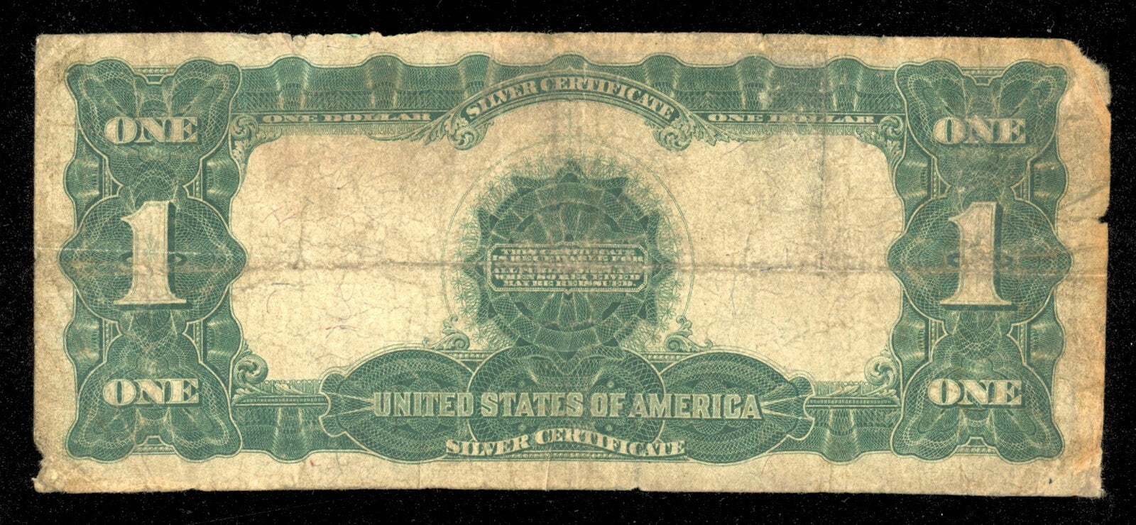 1899 Large Size $1 Silver Certificate Black Eagle FR 233 TEEHEE/BURKE Well Circ.